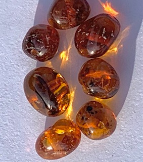 <u>NEW! Anxiety Relief - Baltic Amber and Blue Chalcedony Necklace<br>Kids Necklace - Perfectly Imperfect</u>