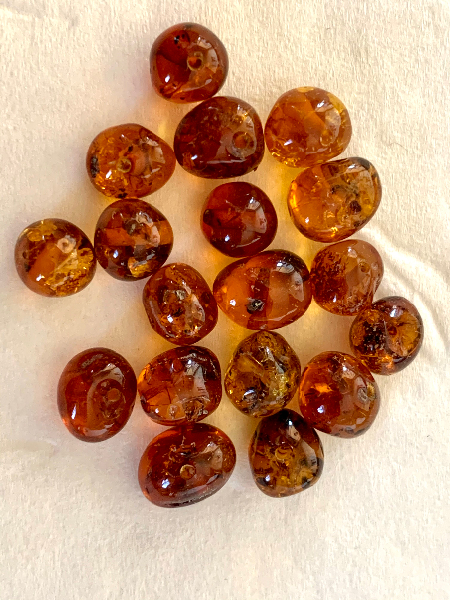 <u>NEW! Anxiety Relief - Baltic Amber and Blue Chalcedony Necklace<br>Kids Necklace - Perfectly Imperfect</u>