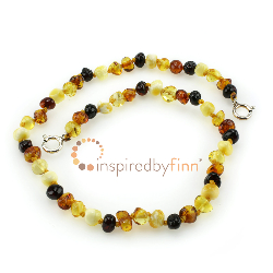 <u>Baltic Amber Anklet - Adjustable<br></u>Polished 4 Different Colors