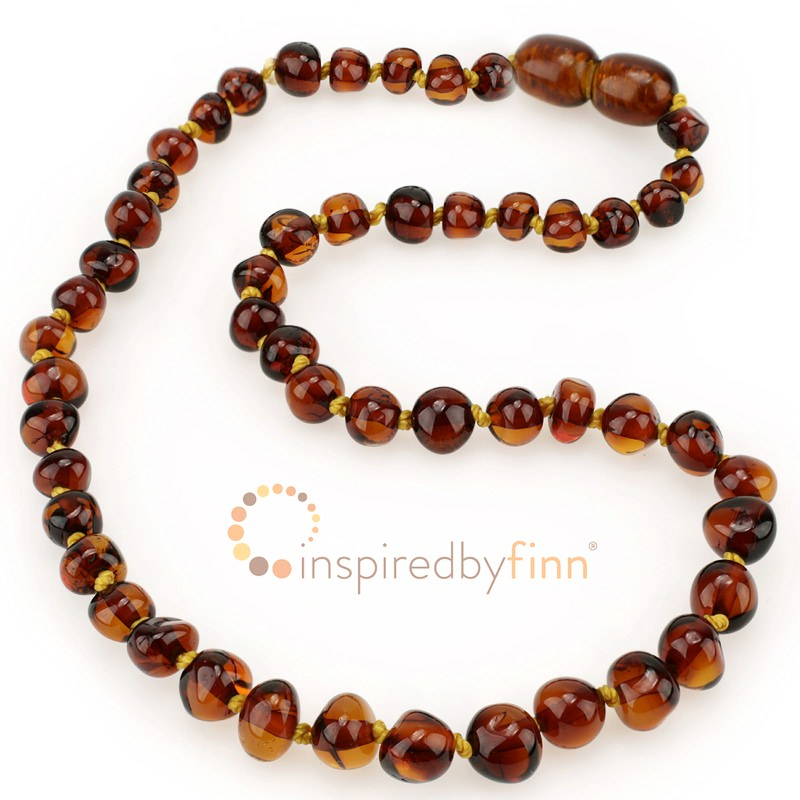 <u>Baltic Amber Necklace -  Kids Polished Cognac<br>Inspired By Finn</u>
