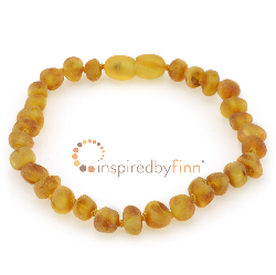 <u>SALE! Clasped Baltic Amber Bracelet - Adult/Adolescent Unpolished Harvest - Size 6 1/2 - 7'</u>