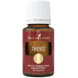 <u>Thieves Essential Oil</u><br>.5 fl oz (15 ml)<br>