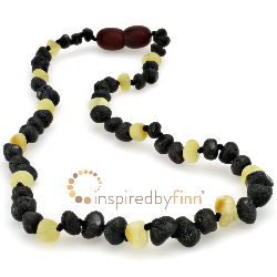 <u>Unpolished Dark with Light Necklace</u>