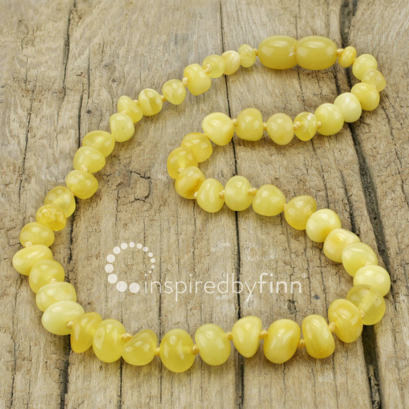 <u>Baltic Amber Necklace - Polished Butter - All Kids Sizes</u>