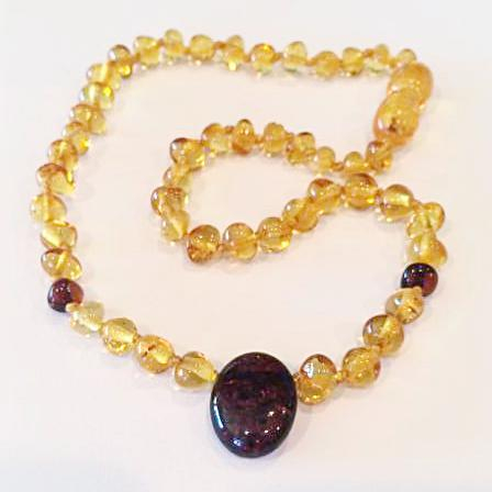 <u>Babies - Adult Polished Baltic Amber Necklace - Golden Cherry</u><br>From $17.21 w/ Code: NEW