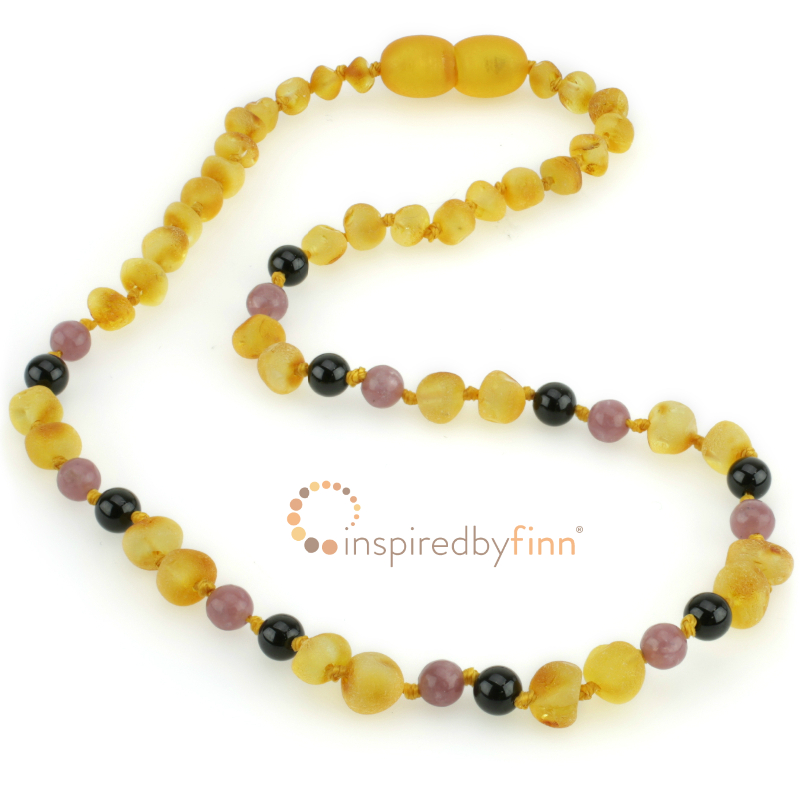 <u>Baltic Amber Necklace - Kids Unpolished Harvest + CURBS HYPERACTIVITY, All Kids Sizes - Inspired By Finn</u>