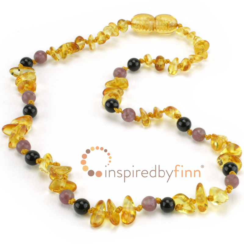 <u>Chips - Polished Lemon Amber + Curbs Hyperactivity & Attn Deficit, Improves Focus</u>Adult Size 17-18"