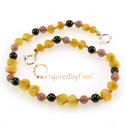 <u>Adjustable Baltic Amber Anklet- Harvest + Curbs Hyperactivity & Attn Deficit, Improves Focus</u>