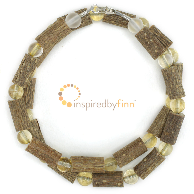 <u>Citrine Gemstone & Hazel Necklace-THE Best For Acid Reflux,Constipation & Digestive Disorders</u>