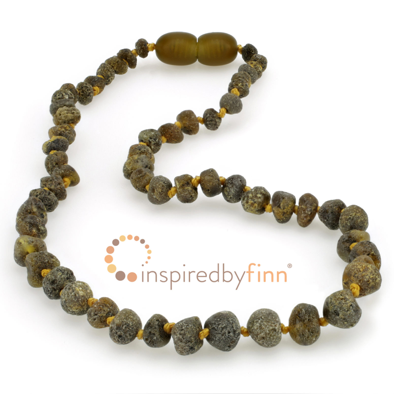 <u>Baltic Amber Necklace - Kids Unpolished Sea Amber - All Kids Sizes</u>