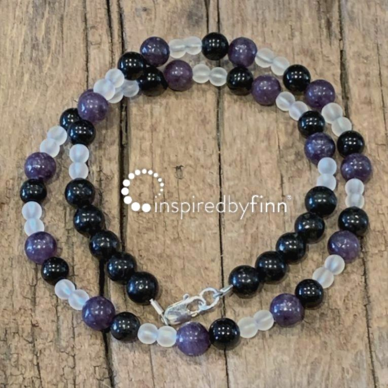 <u>NEW! MAX STRENGTH with Shungite<br>Curbs Hyperactivity & Attn Deficit, Improves Focus<br>Adult Necklace</u>