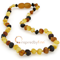 <u>Baltic Amber Necklace -  All Kids Sizes - Kids Unpolished Diversity</u>