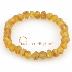 <u>Baltic Amber Elastic Bracelet - Unpolished Harvest</u>