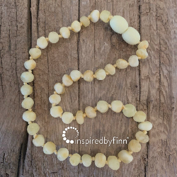 <u>Baltic Amber Necklace - Kids Unpolished Light - Apx 15"</u>