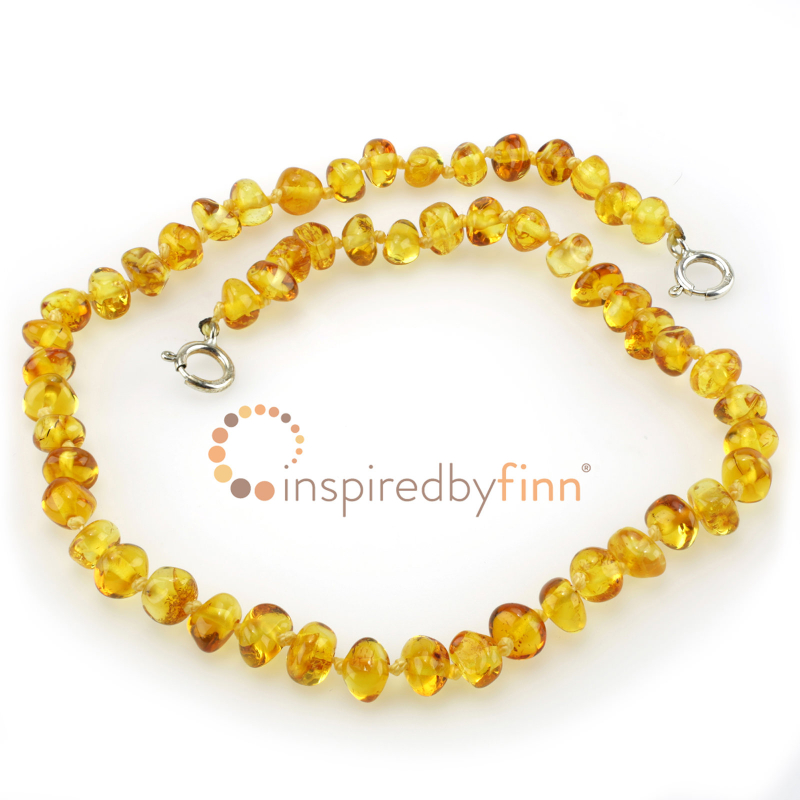 <u>Baltic Amber Anklet - Adjustable<br></u>Polished Golden Swirl
