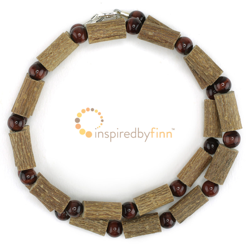 <u>Red Tiger Eye Gemstone & Hazel - Hormone & Metabolism Support</u>