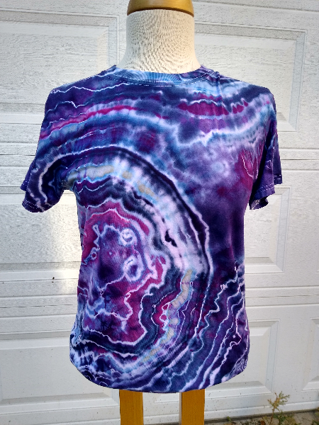 Geode Tie-Dye T-shirt PURPLES & PINKS - Youth and Adult