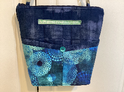 Spirals.Navy Bag