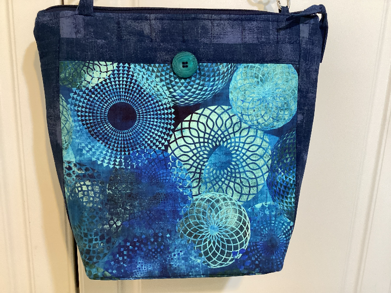 Spirals.Navy Bag