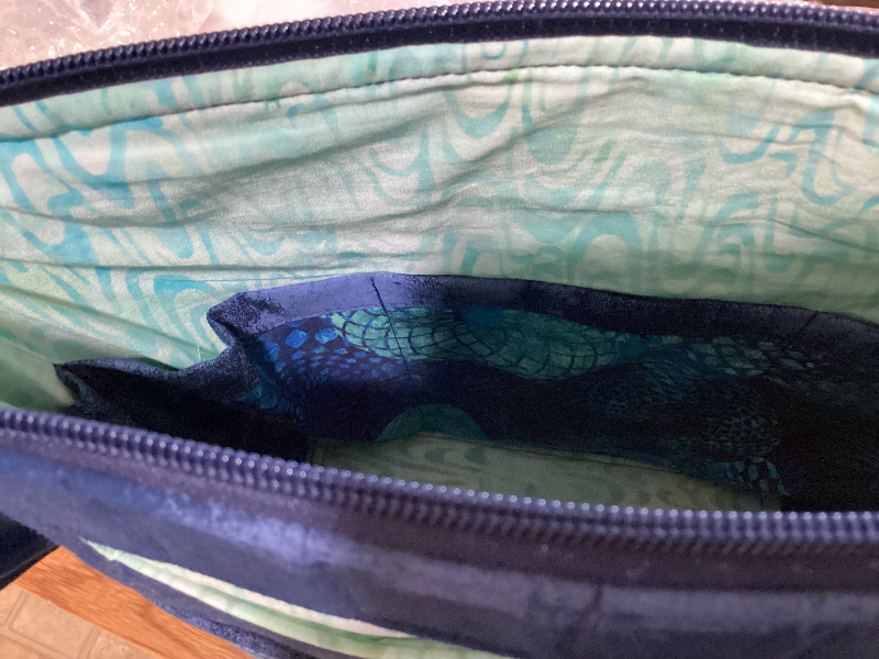 Spirals.Navy Bag