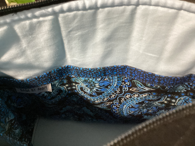 Blue Paisley Bag