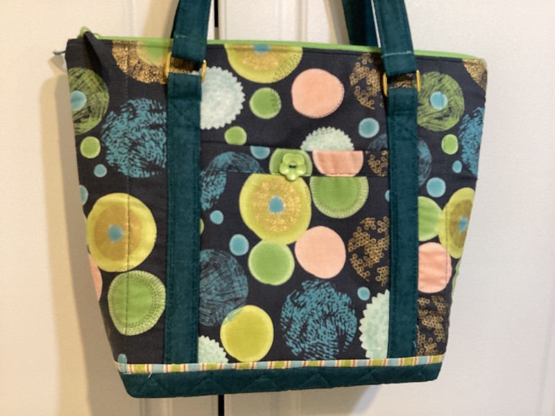 Circles Teal Bag