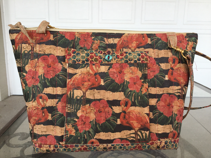 Tropical &ldquo;cork&rdquo; Bag