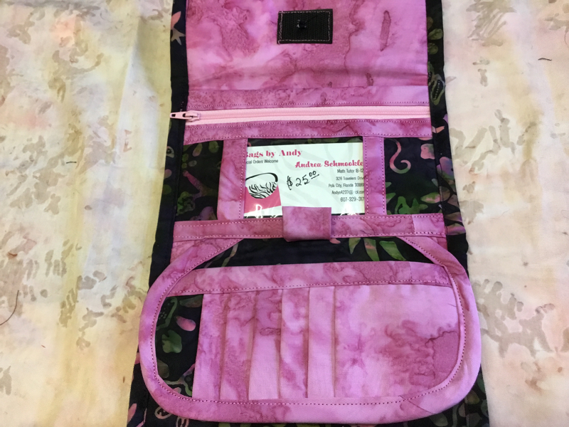 Wallet Black/ Pink Batik