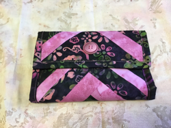 Wallet Black/ Pink Batik