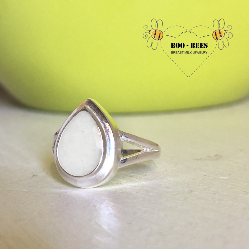 Large milk drop ring