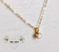 Solitaire Gold Enchantment necklace (enamored collection)