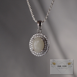 the enamored collection breastmilk stone necklace