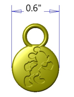 Running Mouse CIRCLE Zipper Pull Set of 5 SMALL SCALE  *LAST CALL*