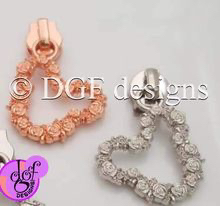 Rose Zipper Pull Set of 5 * LAST CALL*