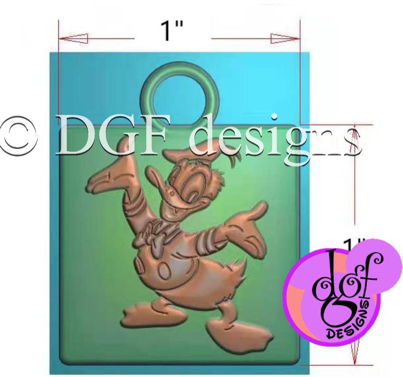 Mr. Duck Zipper Pull Set of 5. *Last call*