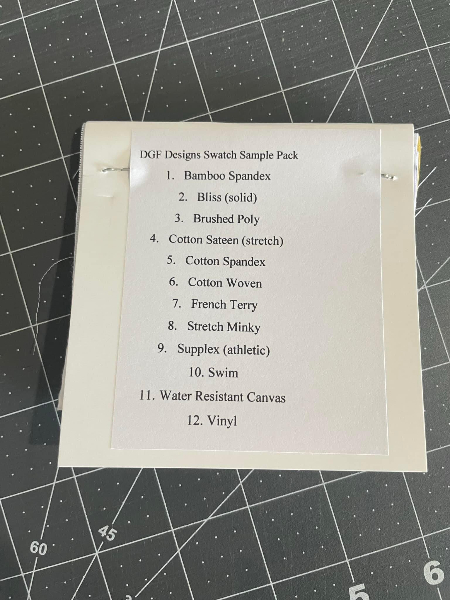 DGF Designs Fabric Bases Swatch Book