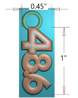 48.6 Zipper Pull Set of 5