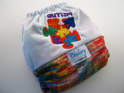 Pixelating Rainbow with Autism Embroidery