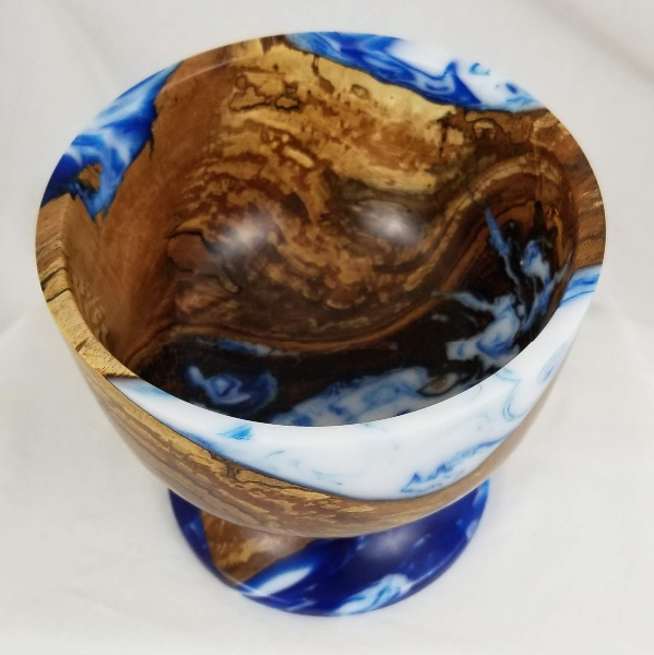 Goblet Style Cast Beech Bowl (5" x 5")