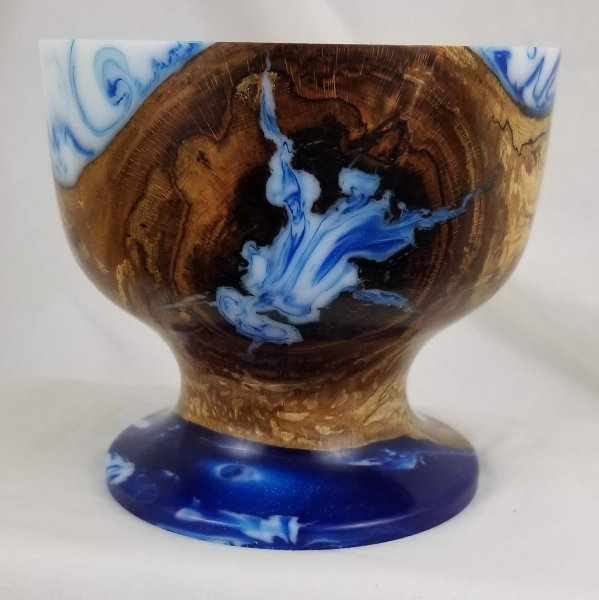 Goblet Style Cast Beech Bowl (5" x 5")