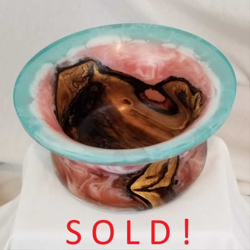 Colorful Cast Maple Bowl (8" x 4-1/2")