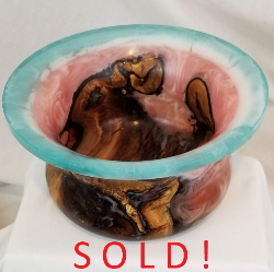 Colorful Cast Maple Bowl (8" x 4-1/2")