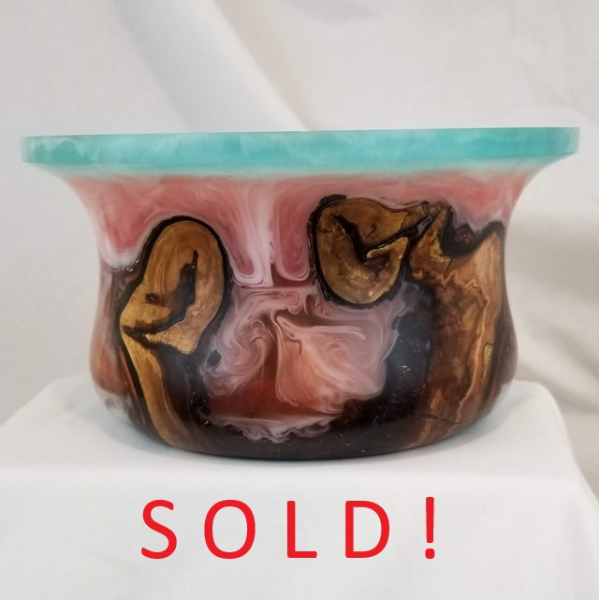 Colorful Cast Maple Bowl (8" x 4-1/2")