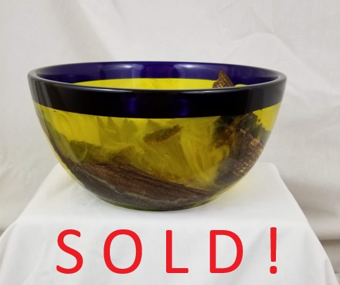 Craggy Oak Cast Bowl (8" x 4")