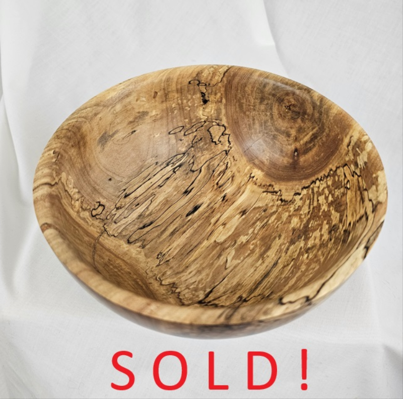 Spalted Silver Maple Bowl (7" x 3")