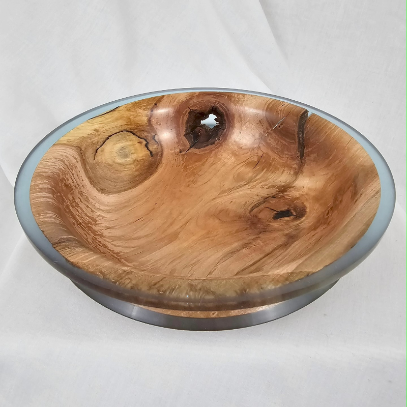 Blue Edge Maple Bowl (7" x 2")
