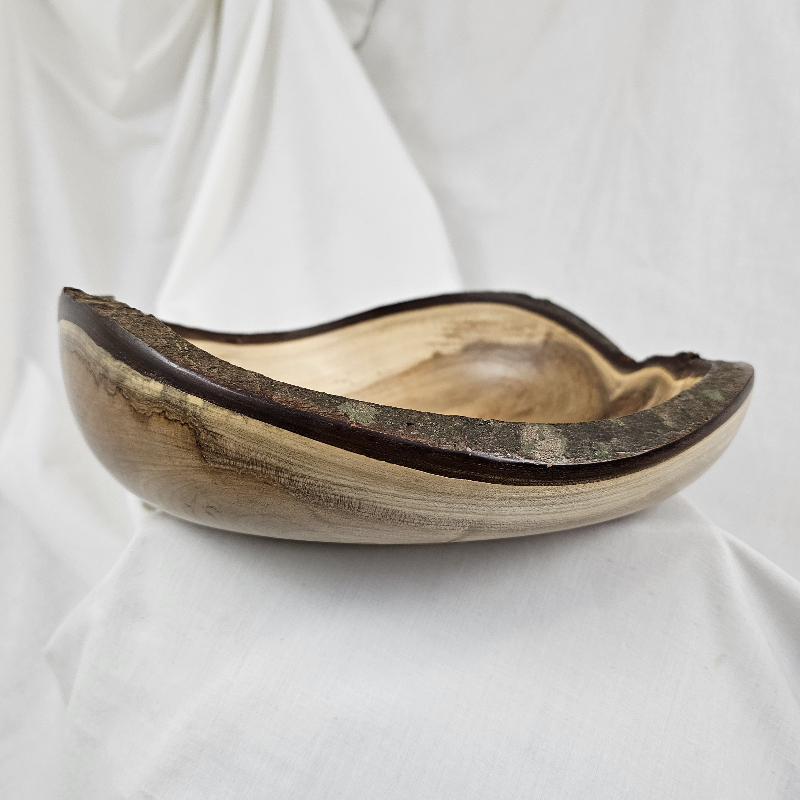 Maple "Sister" Bowls - Live Edge (set of two, 11" x 3-1/2" each)