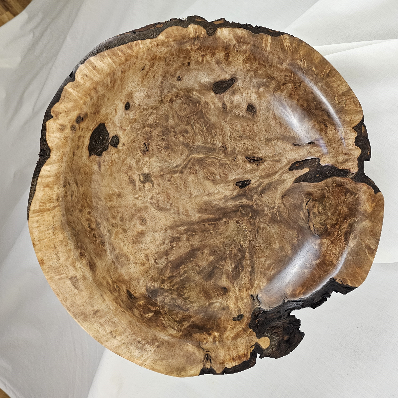 Walnut Burl Bowl (14-1/2" x 3")