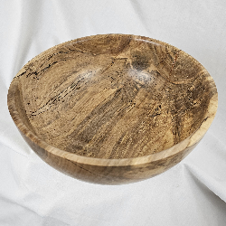 Wide Spalted Maple Bowl (10" x 5")