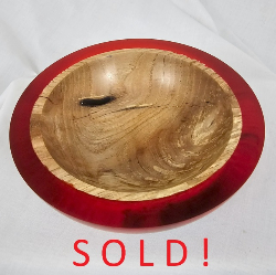 Red Edge Maple Bowl (5-1/2" x 1-1/4")